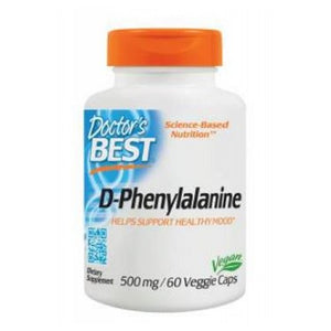 Doctors Best, D-Phenylalanine, 500 mg, 60 VCaps