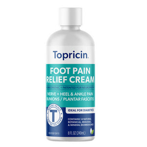 Topricin, Topricin Foot Therapy Cream, 8 OZ