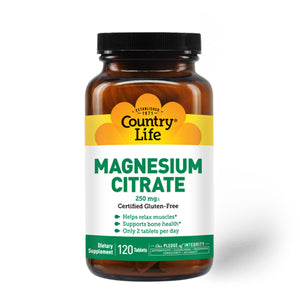 Country Life, Magnesium Citrate, 120 Tabs