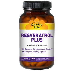 Country Life, Resveratrol Plus, 60 Caps