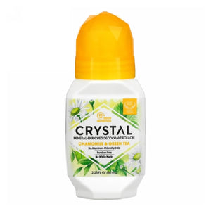 Crystal, Mineral Deodorant Roll On, Chamomile & Green Tea 2.25 oz