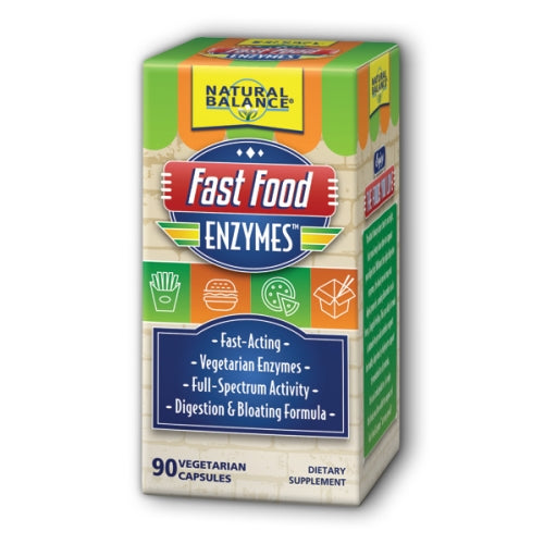 Natural Balance (Formerly known as Trimedica), Fast Food Enzymes, 90 VCaps
