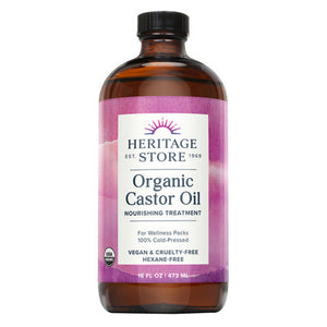Heritage Products, Organic Castor Oil, 16 oz