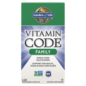 Garden of Life, Vitamin Code, Family Formula 120 Caps