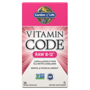 Garden of Life, Vitamin Code, Raw B12 30 Caps