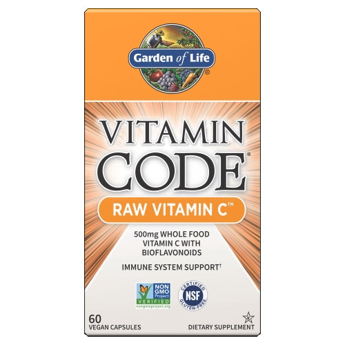 Garden of Life, Vitamin Code, Raw Vitamin C 60 Caps