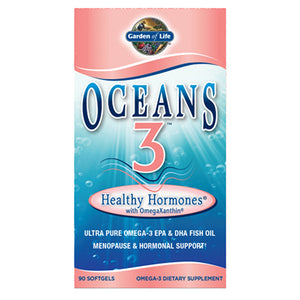 Garden of Life, Oceans 3, Healthy Hormones 90 Softgels