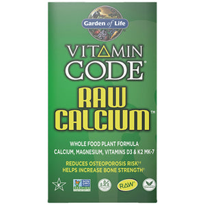 Garden of Life, Vitamin Code, Raw Calcium 120 Caps