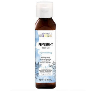 Aura Cacia, Harvest Aromatherapy Body Oil, Peppermint 4 oz