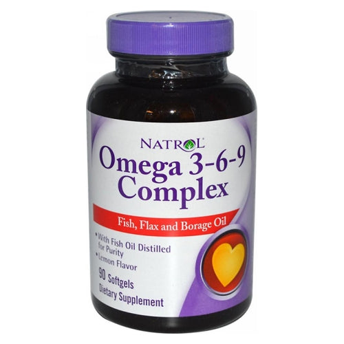 Natrol, Omega 3-6-9 Complex, 90 Softgels