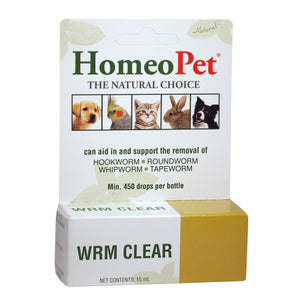 Worm Clear 15 ml by HomeoPet Solutions
