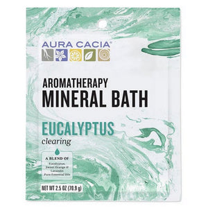 Aura Cacia, Mineral Bath, Eucalyptus Harvest 2.5 oz