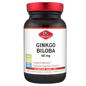 Olympian Labs, Ginkgo Biloba Extract, 60 mg, 60 Caps