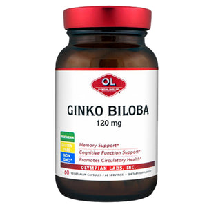 Olympian Labs, Ginkgo Biloba Extract, 120 mg, 60 Caps
