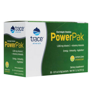 Trace Minerals, Electrolyte Stamina Power Pak, Lemon Lime 32 pk