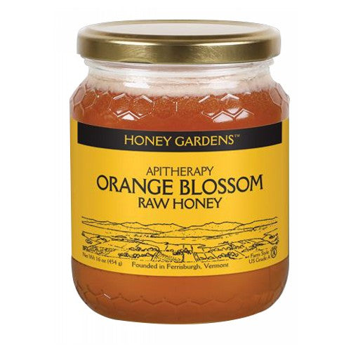 Honey Gardens, Raw Honey, Orange Blossom, 1 lb