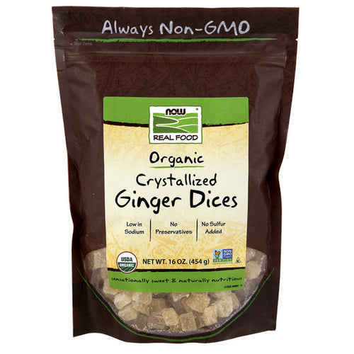 Now Foods, Ginger Dices Crystallized, 1 lb