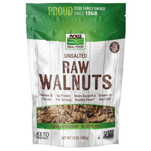 Now Foods, Walnuts Halves & Pieces Raw, 12 oz