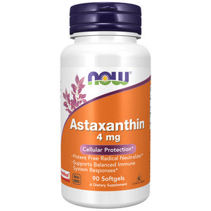 Now Foods, Astaxanthin, 4 mg, 90 Softgels