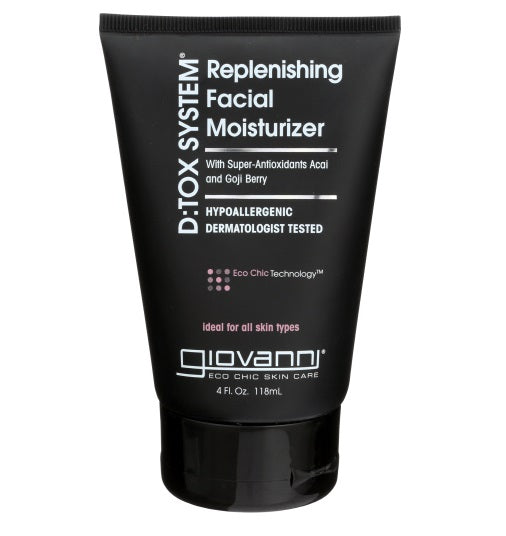 Giovanni Cosmetics, Dtox System Replenishing Facial Moisturizer, 4 oz