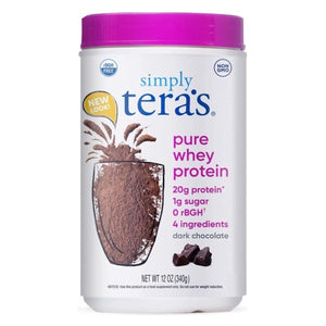 Tera's Whey, Whey Protein, Dark Chocolate/rBGH Free 12 Oz