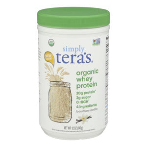 Tera's Whey, Organic Vanilla Whey Protein, Bourbon Vanilla/Organic 12 Oz