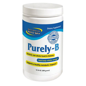 Purely-B Vitamin B 400 GRAMS by North American Herb & Spice