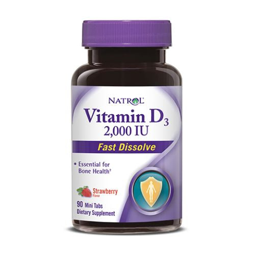 Natrol, Vitamin D3, 2000 IU, Minis, 90 tabs