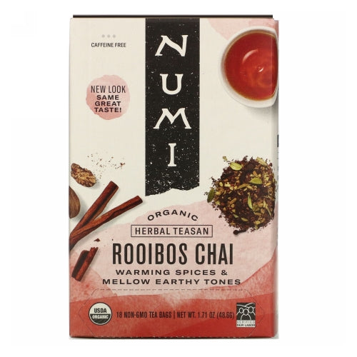 Numi Tea, Ruby Chai Spiced Rooibos Tea, 18 bags