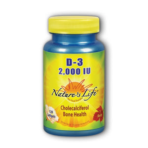 Nature's Life, Vitamin D-3 Cholecalciferol, 2000 IU, 120 caps