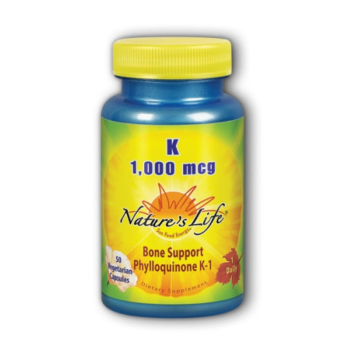 Nature's Life, K-1 Phylloquinone, 1000 mcg, 50 vcaps