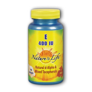 Nature's Life, Vitamin E d-Alpha & Mixed Tocopherols, 400 IU, 100 softgels