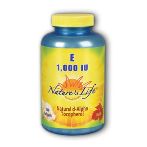 Nature's Life, Vitamin E d-Alpha & Mixed Tocopherols, 1000 IU, 100 softgels
