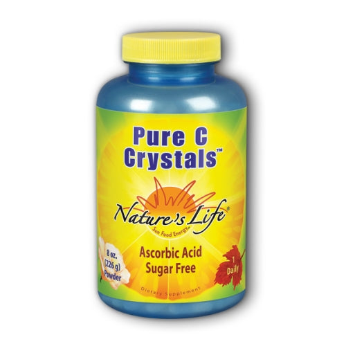 Nature's Life, Pure C Crystals Powder, 5000 mg, Unflavoured 8 oz