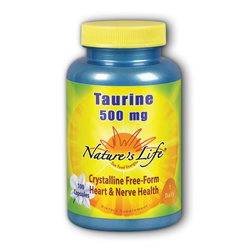 Nature's Life, Taurine, 500 mg, 100 caps
