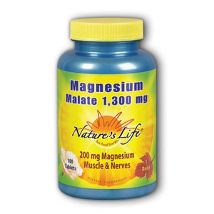 Nature's Life, Magnesium Malate, 1300 mg, 100 tabs