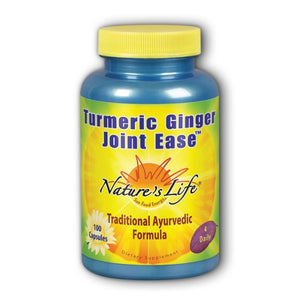 Nature's Life, Turmeric & Ginger Joint Ease, 1.3/1.3 g, 100 caps