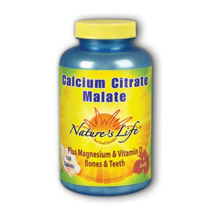 Nature's Life, Calcium Citrate & Malate, 1000 mg, 120 tabs