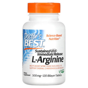 Doctors Best, L-Arginine, 500 mg, 120 Tabs