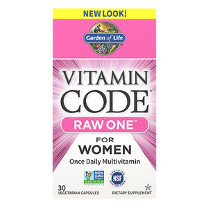 Garden of Life, Vitamin Code RAW One for Women, 30 caps