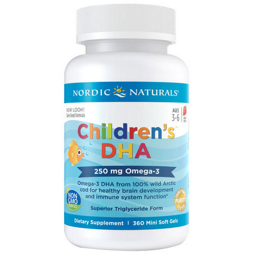 Nordic Naturals, Children's DHA, 250 mg, Strawberry 360 softgels