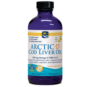 Nordic Naturals, Arctic-D Cod Liver Oil, Lemon 8 oz
