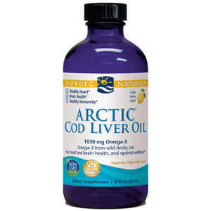 Nordic Naturals, Arctic Cod Liver Oil, Lemon 8 oz
