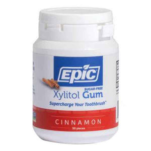 Epic Dental, Xylitol Gum, Cinnamon 50 ct