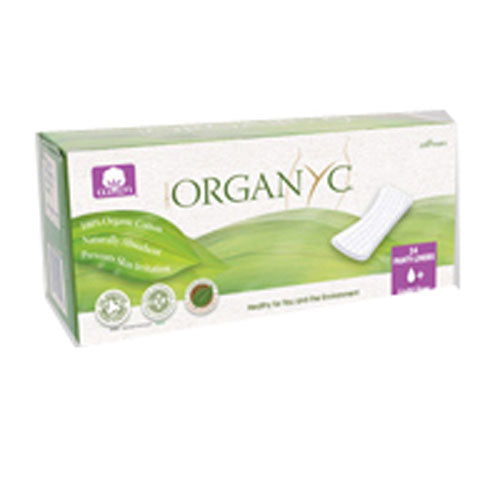 Organyc, Organic Cotton Panty Liners Folded, 24 ct