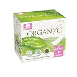 Organyc, Organic Cotton Panty Liners Flat, 24 ct