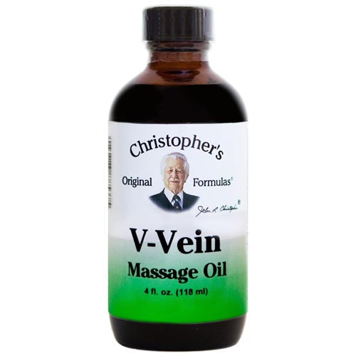 Dr. Christophers Formulas, V-Vein Massage Oil, 4 oz