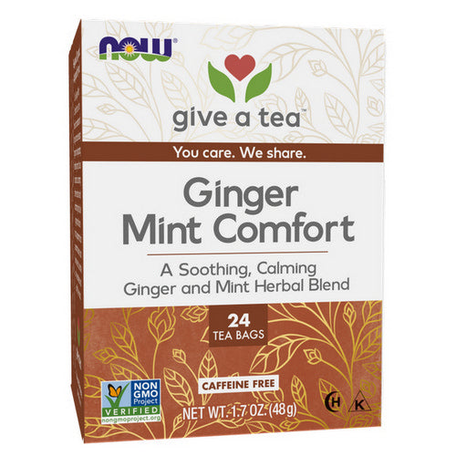 Now Foods, Ginger Mint Comfort Tea, 24 bags