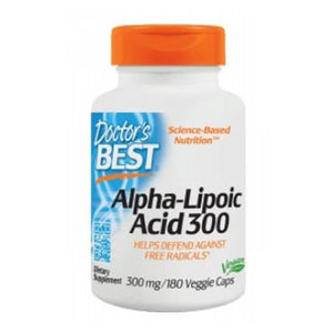 Doctors Best, Alpha-Lipoic Acid, 300 mg, 180 Vegi Caps