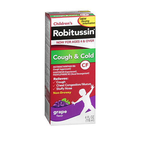 Robitussin, Robitussin Childrens Cf Cough And Cold Relief Syrup, 4 oz
